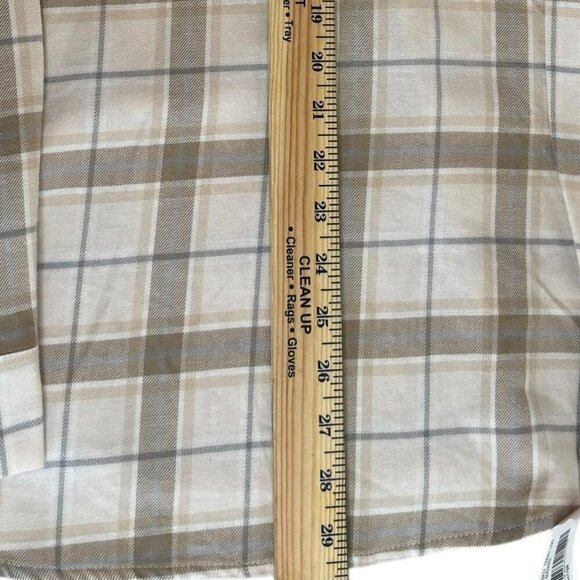 Copper Key Checked Plaid Button Front Flannel Shirt Size L JR - Picture 3 of 6